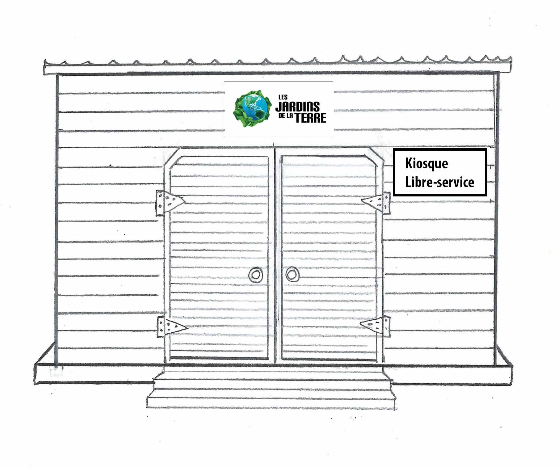 Kiosque Libre-service des Jardins de la Terre